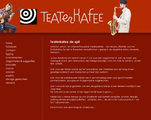webdesign Teaterkafee de Spil