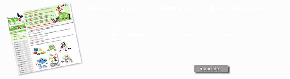 webshop startpakket