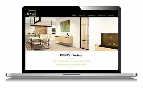 Website voor interieurarchitect