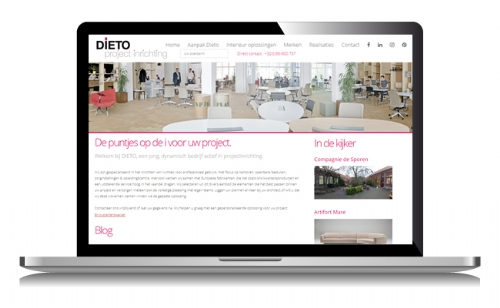 Website voor Projectinrichting