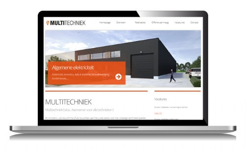 Website voor installatiebedrijf