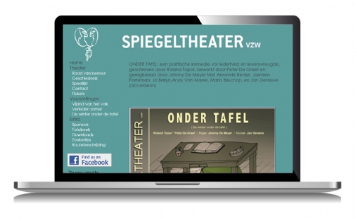 Website voor theatergezelschap